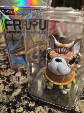 FrouFrou Around the World Brown Dog Collectible Figurine